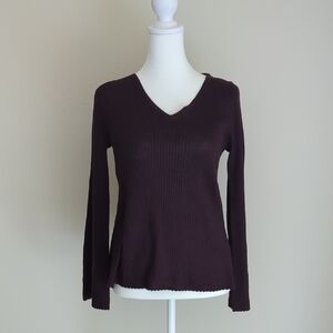 Uniqlo Burgundy Knit Sweater, S